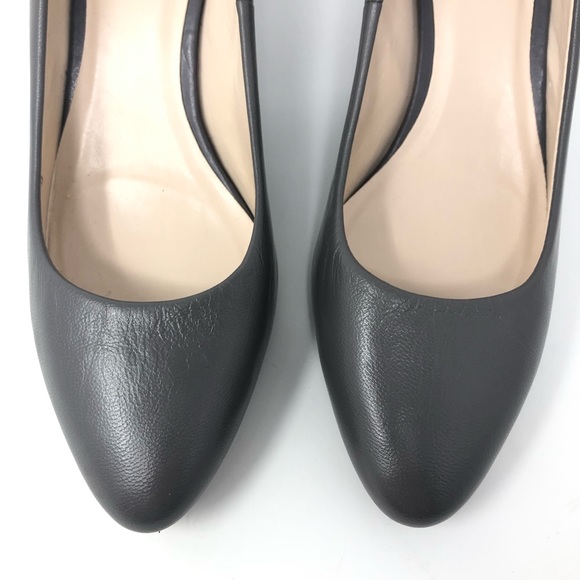Cole Haan Grey Leather Low Heel Pump - Picture 4 of 8